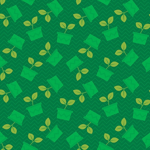 [16437-45] Happy Notes Planty Friends Green