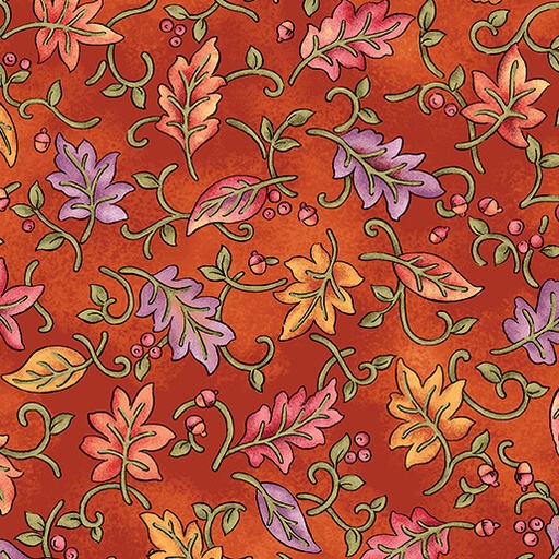 [1715023] Autumn Breeze Dancing Leaves Pumpkin