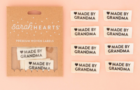 [LC216] Made by Grandma Organic Cotton Labels