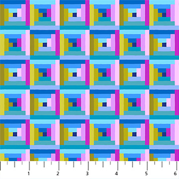 [AMT115-64C] Piecework Log Cabin Beach