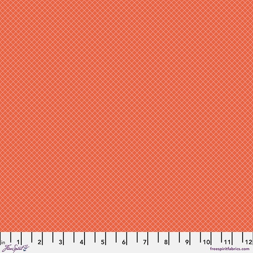 Tula Pink True Colors On the Grid Salmon