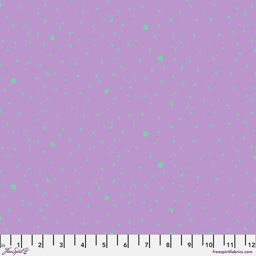 Tula Pink True Colors Space Sprinkles Frozen Berry