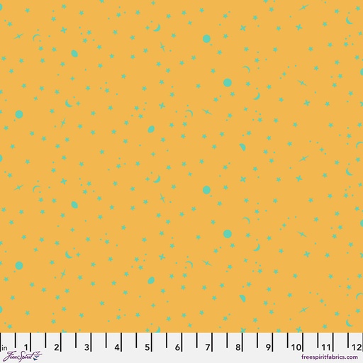 Tula Pink True Colors Space Sprinkles Papaya