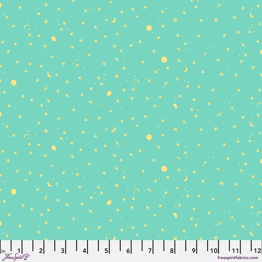 [PWTP254SEAGLASS] Tula Pink True Colors Space Sprinkles Seaglass