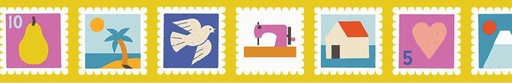 [RCH11038MM] Ribbon Postage 1.5"