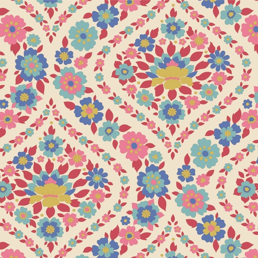 [100618] Tilda Wallflower Bianca Red