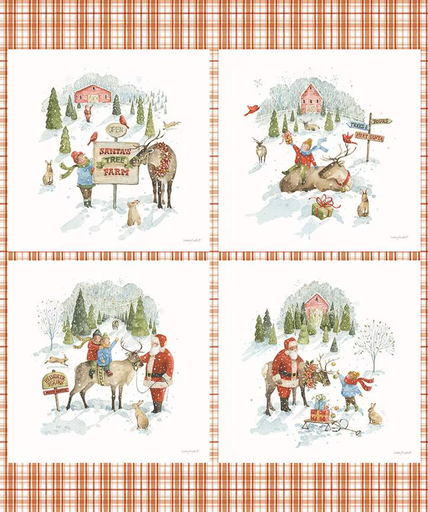 [CD16455PANEL] Santa's Tree Farm Panel