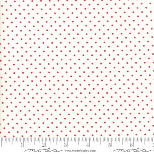 [8654 51] Essential Dots White Red 8654 51