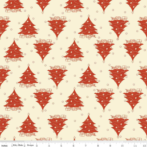 [C16286PARCHMENT] Classic Christmas Parchment Trees