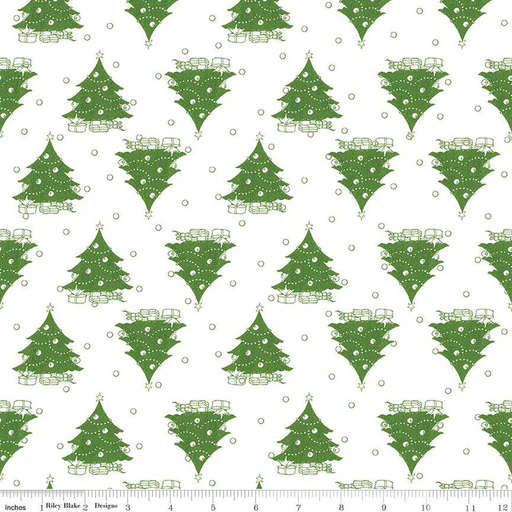 [C16286WHITE] Classic Christmas White Trees