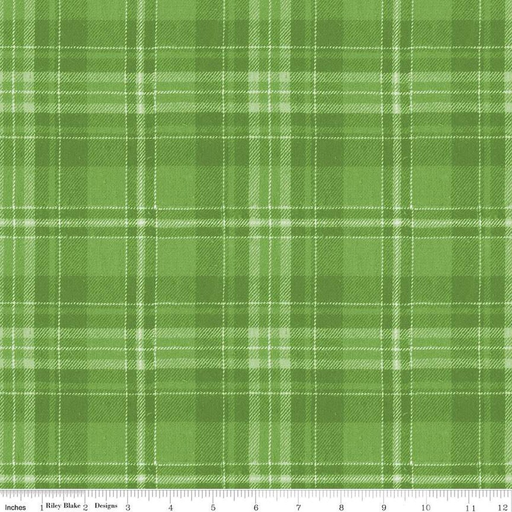 [C16285GREEN] Classic Christmas Green Plaid