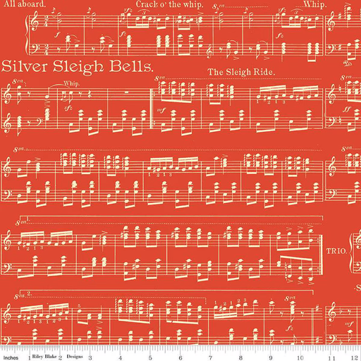 [C16284RED] Classic Christmas Sheet Music Red