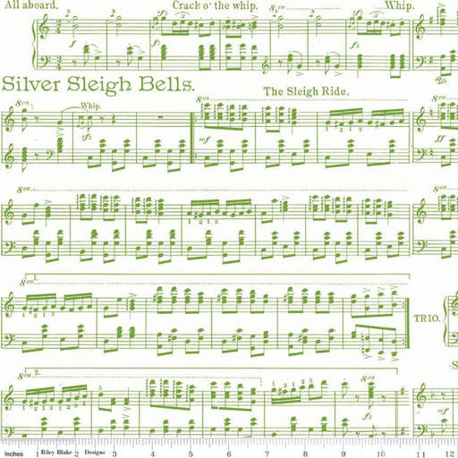 [C16284WHITE] Classic Christmas Sheet Music White