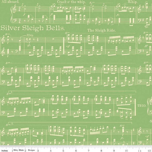 [C16284GREEN] Classic Christmas Sheet Music Green