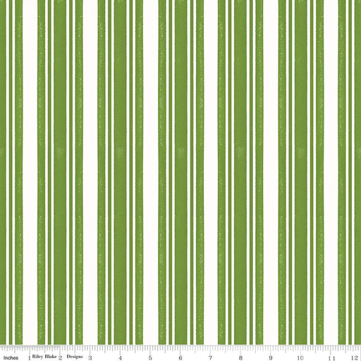 [C16289GREEB] Classic Christmas Stripe Green
