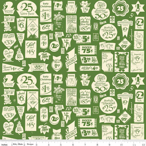 [C16287GREEN] Classic Christmas Tags Green