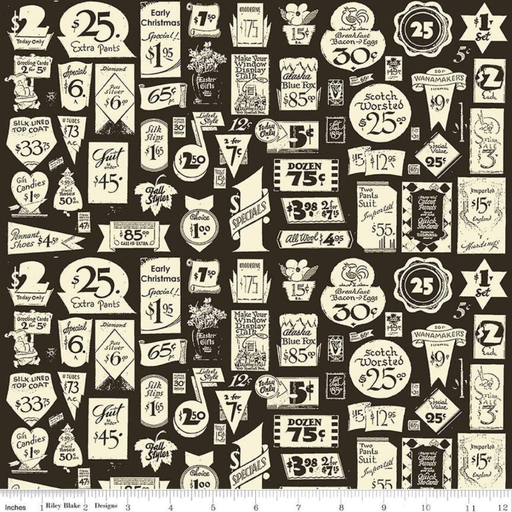 [C16287BLACK] Classic Christmas Tags Black