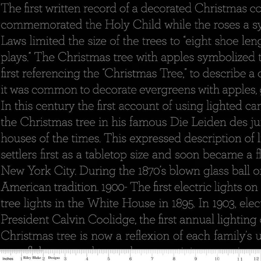 [C16291BLACK] Classic Christmas History of the Tree Black