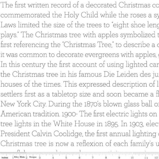 [C16291WHITE] Classic Christmas History of the Tree White