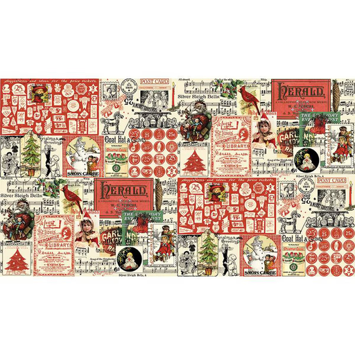 [CD16282] Classic Christmas Collage Parchment