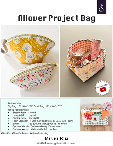 [SI-BP7] Allover Project Bag Pattern