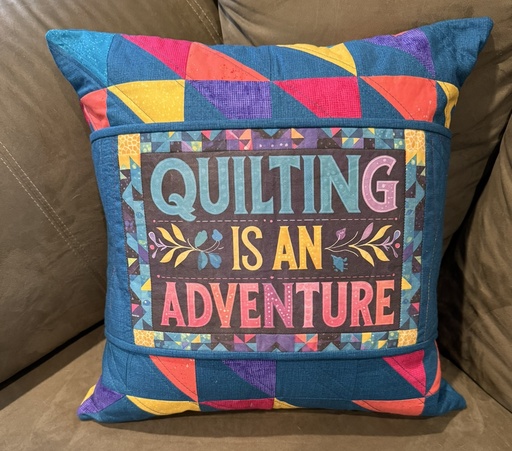 Quilting is an Adventure Bright Pillow Kit