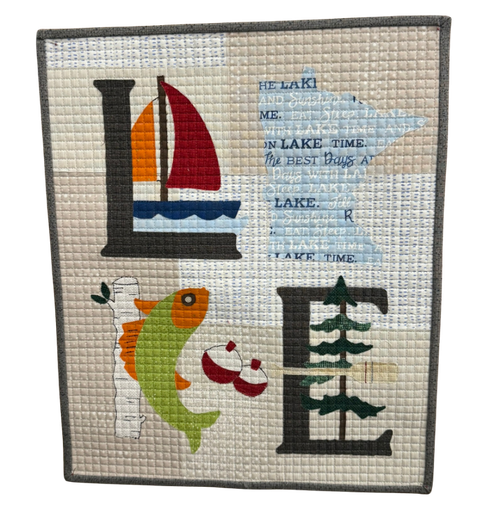 Lake Appliqued Wall Hanging Kit