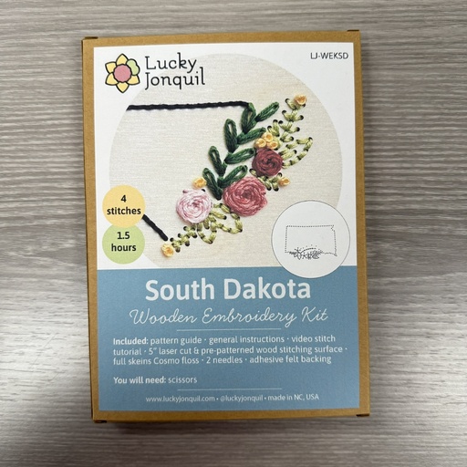 South Dakota Wooden Embroidery Kit