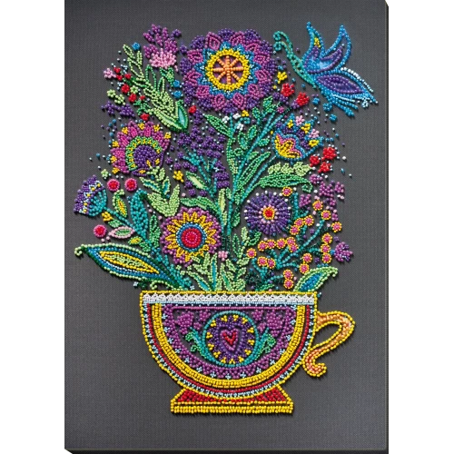 [AB-842] Cup of Happiness Bead Embroidery Kit