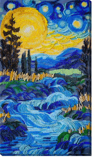 [AB-908] There Behind the Waterfall Bead Embroidery Kit