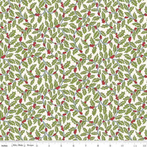 [01667432A] Festive Greetings Swirling Holly