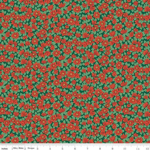 [01667434A] Festive Greetings Peaceful Poinsettias