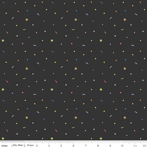 [C16514Black] New Box of Crayons Confetti Black