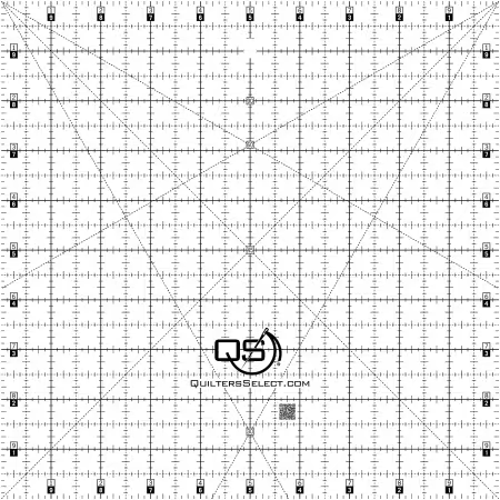 [QS-CRL-10x10] Quilters Select Crystal 10" x 10" Ruler
