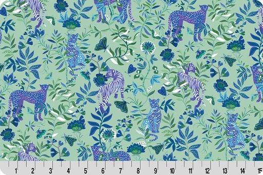 [SF44002] Quilting Cuddle Wanderlust Big Cats Blue