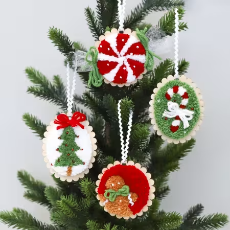 [KPNK1027] Cozy Christmas Punch Needle Embroidery