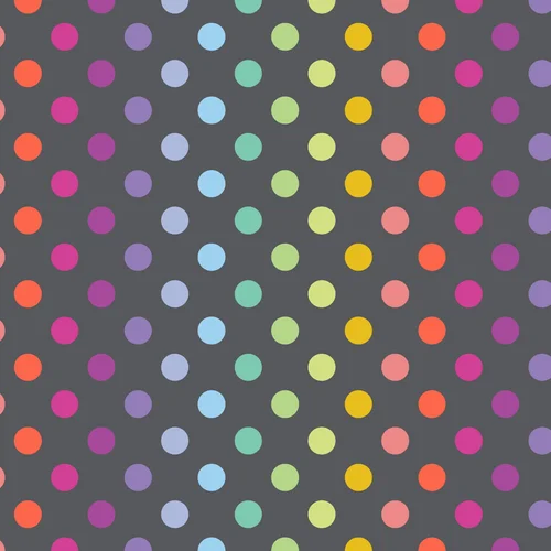 [PWTP262.CARBON] Tula Pink True Colors Disco Poms Carbon