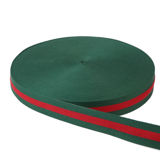 [SRWMD-ESSE] Red/Hunter Green 1.5" Webbing