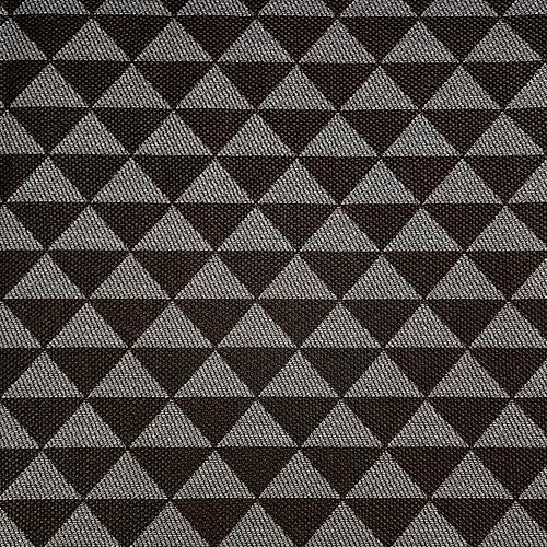 [SC6116] Faux Leather Geometric Triangles Gray