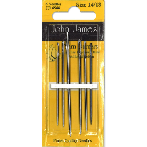 [JJ145-48] John James Yarn Darners Needles Assorted Sizes 14/18