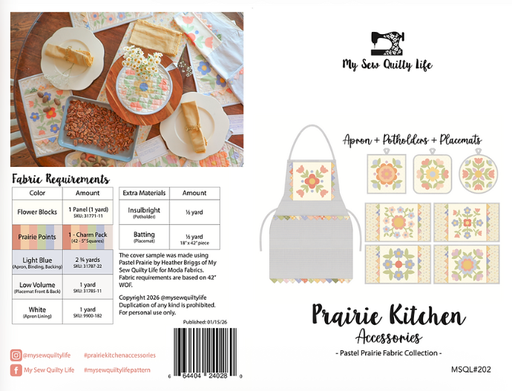 Prairie Kitchen Accessories Pattern