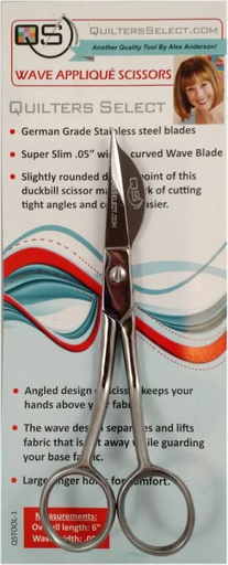 [QSTOOL1P] Right Handed Wave Applique Scissors