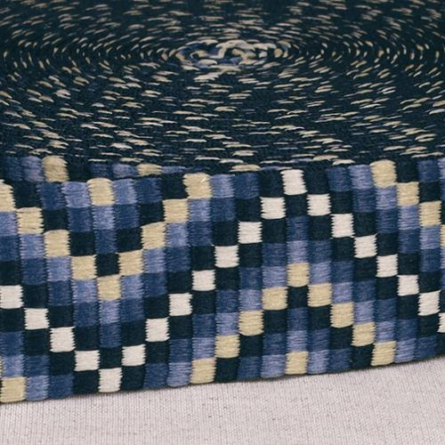 [1154B3823] Geometric Webbing Blue