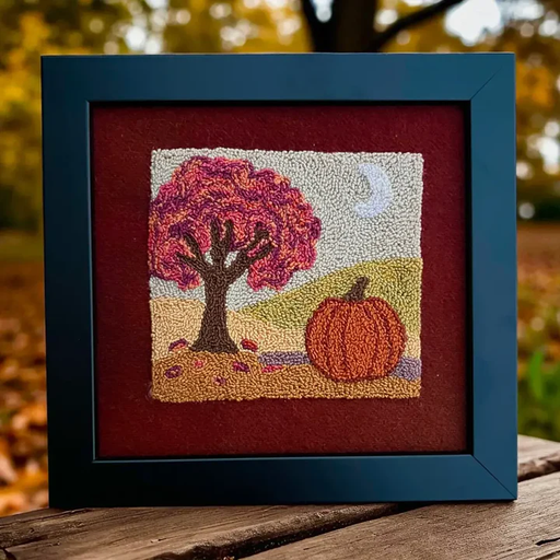 Falling for Fall Punch Needle