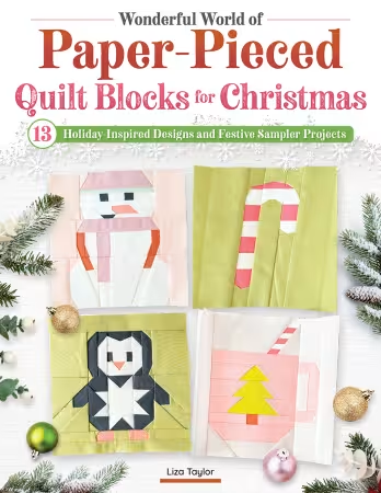 [L1595] Wonderful World of Paper-Pieced Quilt Blocks for Christmas