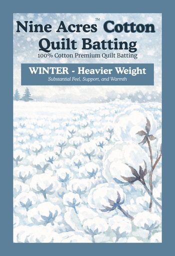 Nine Acres Cotton Batting - Winter Weight