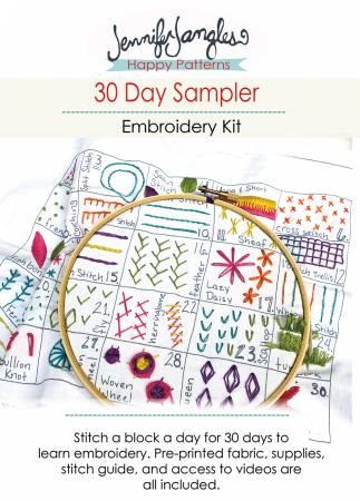 [KT-5937] 30 Day Sampler Embroidery Kit