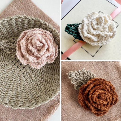 Knit Rose & Leaf Kit