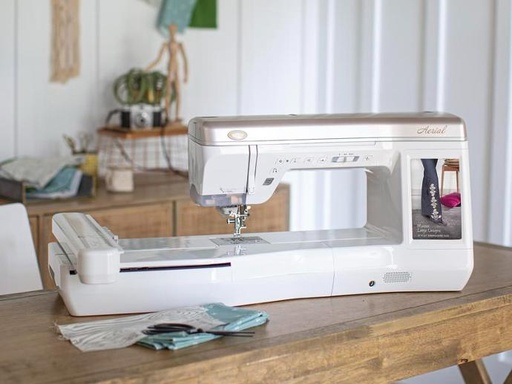 Aerial Sewing/Embroidery Machine