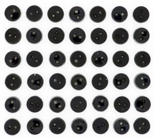 Tiny Black 40ct Button Pack